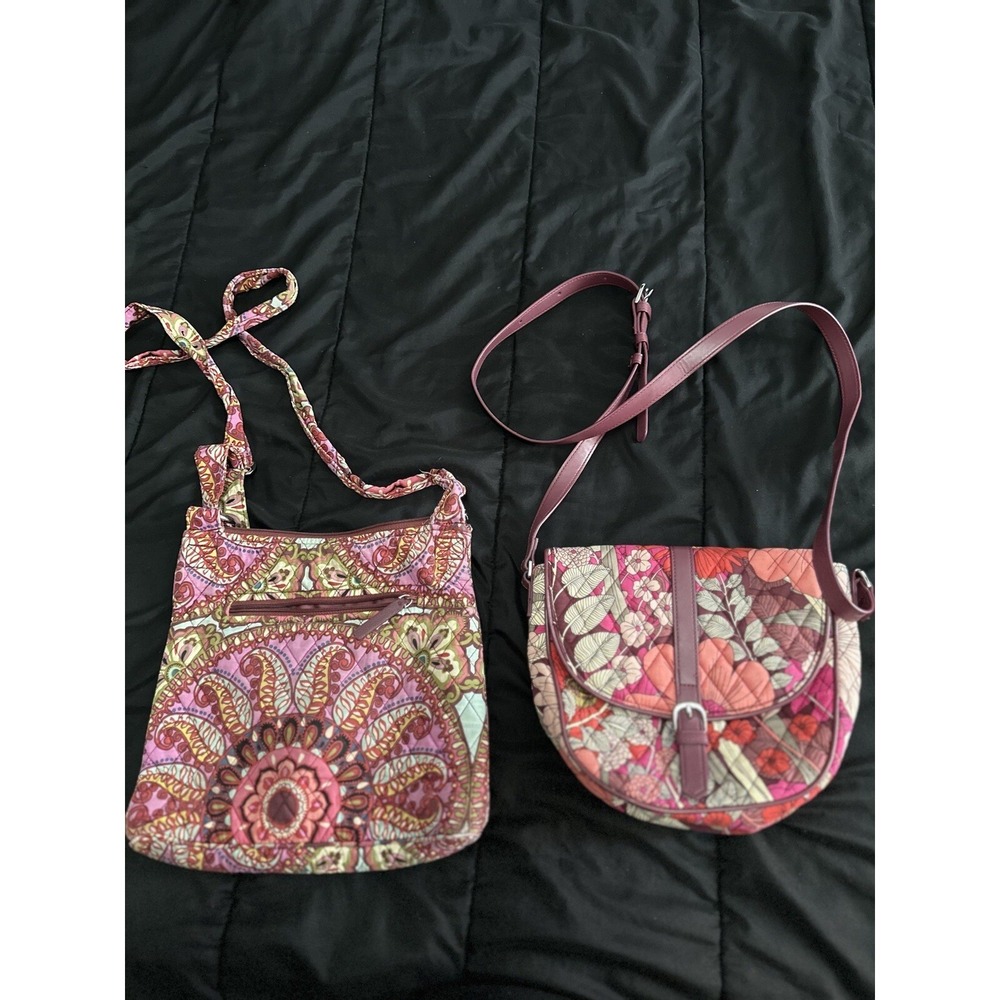Vera‎ Bradley Floral Fabric crossbody Purses lot of 2